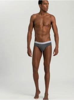 Wäsche Hanro 2er-Pack Slips Cotton Essentials In Deep Lagoon/coal Melange Günstig Kaufen -hanro shop hanro 2er pack slips cotton essentials in deep lagoon coal melange 11