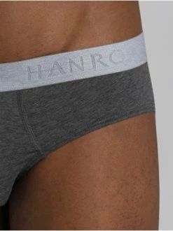 Wäsche Hanro 2er-Pack Slips Cotton Essentials In Deep Lagoon/coal Melange Günstig Kaufen -hanro shop hanro 2er pack slips cotton essentials in deep lagoon coal melange 13