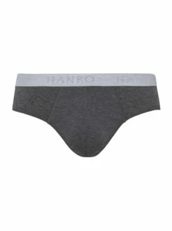 Wäsche Hanro 2er-Pack Slips Cotton Essentials In Deep Lagoon/coal Melange Günstig Kaufen -hanro shop hanro 2er pack slips cotton essentials in deep lagoon coal melange 2