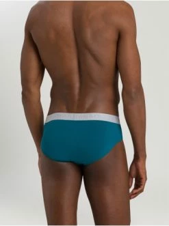 Wäsche Hanro 2er-Pack Slips Cotton Essentials In Deep Lagoon/coal Melange Günstig Kaufen -hanro shop hanro 2er pack slips cotton essentials in deep lagoon coal melange 8