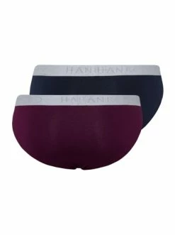 Wäsche Hanro 2er-Pack Slips Cotton Essentials In Deep Navy/sumac Günstig Kaufen -hanro shop hanro 2er pack slips cotton essentials in deep navy sumac 3