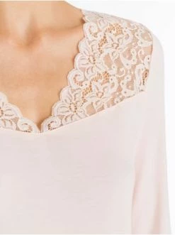 Große Größen Hanro 3/4 Arm Nachthemd Moments 100cm In Crystal Pink Günstig Kaufen -hanro shop hanro 3 4 arm nachthemd moments 100cm in crystal pink 5