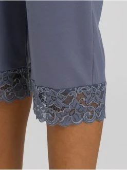 Große Größen Hanro 3/4 Arm Pyjama Moments In Pigeon Günstig Kaufen -hanro shop hanro 3 4 arm pyjama moments in pigeon 5