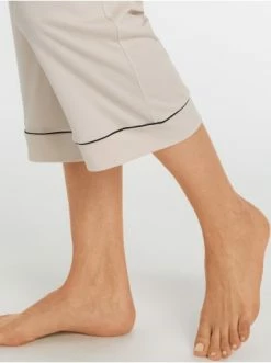 Große Größen Hanro 3/4 Arm Pyjama Natural Comfort In Almond Günstig Kaufen -hanro shop hanro 3 4 arm pyjama natural comfort in almond 5