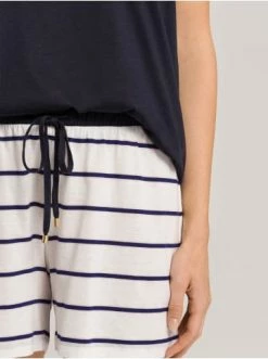 Große Größen Hanro Ärmelloser Pyjama Laura In Cheerful Stripe Günstig Kaufen -hanro shop hanro armelloser pyjama laura in cheerful stripe 5