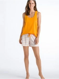 Große Größen Hanro Ärmelloser Pyjama Laura In Sunny Stripe Günstig Kaufen -hanro shop hanro armelloser pyjama laura in sunny stripe 4