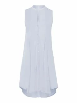 Große Größen Hanro Ärmelloses Nachthemd Cotton Deluxe 90cm In Blue Glow Günstig Kaufen