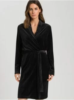 Wäsche Hanro Bademantel Favourites In Black Beauty Günstig Kaufen -hanro shop hanro bademantel favourites in black beauty 2