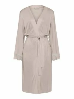 Wäsche Hanro Bademantel Lovis 110cm In Pumice Günstig Kaufen