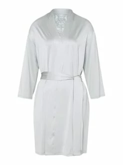 Wäsche Hanro Bademantel Mae Kimono In Silver Grey Günstig Kaufen