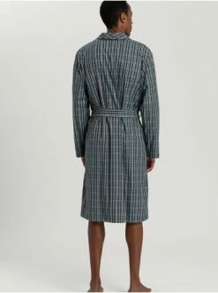 Hanro Bademantel Night & Day In Arctic Plaid Check Günstig Kaufen -hanro shop hanro bademantel night and day in arctic plaid check 3