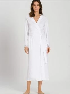 Wäsche Hanro Bademantel Zelda 130cm In Weiß Günstig Kaufen -hanro shop hanro bademantel zelda 130cm in weiss 2