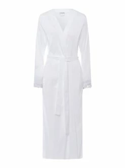 Wäsche Hanro Bademantel Zelda 130cm In Weiß Günstig Kaufen