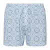 Wäsche Hanro Boxer Fancy Jersey In Blue Tile Print Günstig Kaufen