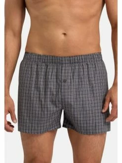Wäsche Hanro Boxershort Fancy Woven In Grey Check Günstig Kaufen -hanro shop hanro boxershort fancy woven in grey check 2