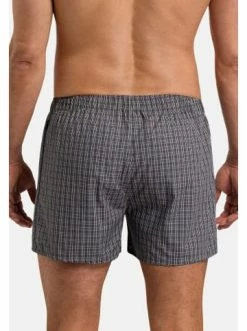 Wäsche Hanro Boxershort Fancy Woven In Grey Check Günstig Kaufen -hanro shop hanro boxershort fancy woven in grey check 3