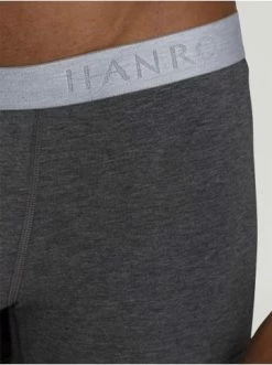 Wäsche Hanro Boxershorts Cotton Essentials In Deep Lagoon/coal Melange Günstig Kaufen -hanro shop hanro boxershorts cotton essentials in deep lagoon coal melange 13