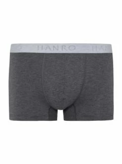 Wäsche Hanro Boxershorts Cotton Essentials In Deep Lagoon/coal Melange Günstig Kaufen -hanro shop hanro boxershorts cotton essentials in deep lagoon coal melange 2