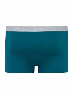 Wäsche Hanro Boxershorts Cotton Essentials In Deep Lagoon/coal Melange Günstig Kaufen -hanro shop hanro boxershorts cotton essentials in deep lagoon coal melange 4