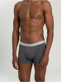 Wäsche Hanro Boxershorts Cotton Essentials In Deep Lagoon/coal Melange Günstig Kaufen -hanro shop hanro boxershorts cotton essentials in deep lagoon coal melange 7