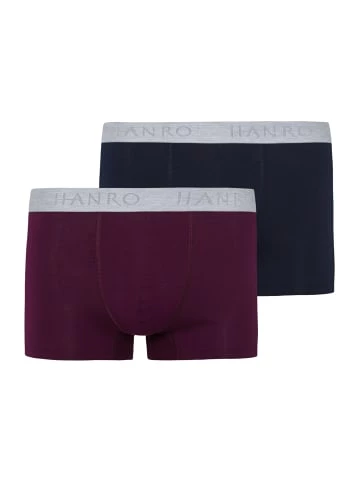 Wäsche Hanro Boxershorts Cotton Essentials In Deep Navy/sumac Günstig Kaufen 3 Wäsche Hanro Boxershorts Cotton Essentials In Deep Navy/sumac Günstig Kaufen