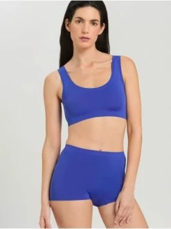 Wäsche Hanro Bustier Touch Feeling In Dazzling Blue Günstig Kaufen -hanro shop hanro bustier touch feeling in dazzling blue 2
