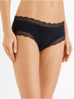 Wäsche Hanro Hipster Cotton Lace In Schwarz Günstig Kaufen -hanro shop hanro hipster cotton lace in schwarz 2
