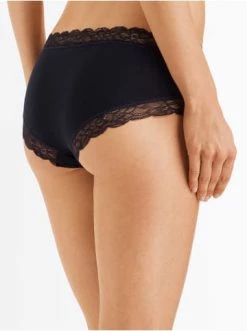 Wäsche Hanro Hipster Cotton Lace In Schwarz Günstig Kaufen -hanro shop hanro hipster cotton lace in schwarz 3