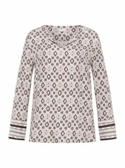 Große Größen Hanro Homewear Longsleeve Favourites In Boho Print Günstig Kaufen