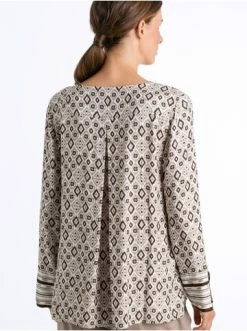 Große Größen Hanro Homewear Longsleeve Favourites In Boho Print Günstig Kaufen -hanro shop hanro homewear longsleeve favourites in boho print 3