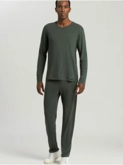 Hosen Hanro Jogginghose Casuals In Eden Melange Günstig Kaufen -hanro shop hanro jogginghose casuals in eden melange 4