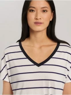 Große Größen Hanro Kurzarm Nachthemd Laura (85cm) In Cheerful Stripe Günstig Kaufen -hanro shop hanro kurzarm nachthemd laura 85cm in cheerful stripe 5