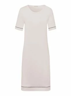 Große Größen Hanro Kurzarm Nachthemd Natural Comfort 90cm In Almond Günstig Kaufen