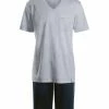 Wäsche Hanro Kurzer Pyjama Day & Night In Grau Günstig Kaufen -hanro shop hanro kurzer pyjama day and night in grau