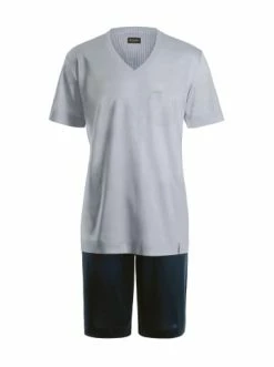 Wäsche Hanro Kurzer Pyjama Day & Night In Grau Günstig Kaufen