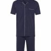 Wäsche Hanro Kurzer Pyjama Day & Night In Schwarz Günstig Kaufen