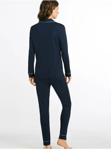 Große Größen Hanro Langarm Pyjama Natural Comfort In Dunkelblau Günstig Kaufen 6 Große Größen Hanro Langarm Pyjama Natural Comfort In Dunkelblau Günstig Kaufen - Image 4