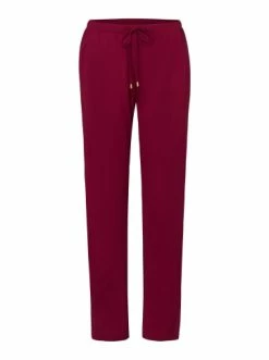 Große Größen Hanro Lange Schlafhose Sleep & Lounge In Burgund Günstig Kaufen