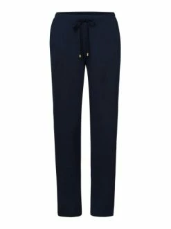 Große Größen Hanro Lange Schlafhose Sleep & Lounge In Dunkelblau Günstig Kaufen