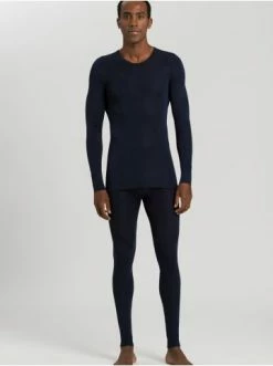 Funktionswäsche Hanro Lange Unterhose Woolen Silk In Dunkelblau Günstig Kaufen -hanro shop hanro lange unterhose woolen silk in dunkelblau 6