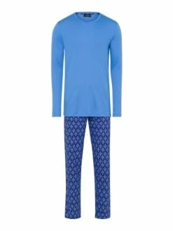 Wäsche Hanro Langer Pyjama Night & Day In Modern Ornament Reverse Günstig Kaufen