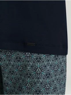 Wäsche Hanro Langer Pyjama Night & Day In Navy Mosaic Günstig Kaufen 13 Wäsche Hanro Langer Pyjama Night & Day In Navy Mosaic Günstig Kaufen -hanro shop hanro langer pyjama night and day in navy mosaic 5
