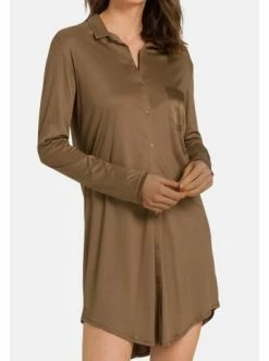 Große Größen Hanro Nachthemd Grand Central In Walnut Günstig Kaufen -hanro shop hanro nachthemd grand central in walnut 8