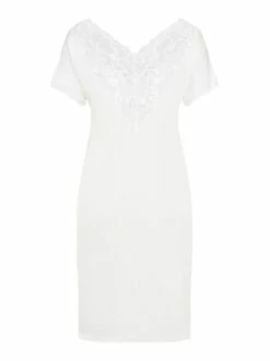 Große Größen Hanro Nachthemd Juna NW In Weiß Günstig Kaufen -hanro shop hanro nachthemd juna nw in weiss 1