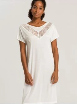 Große Größen Hanro Nachthemd Juna NW In Weiß Günstig Kaufen -hanro shop hanro nachthemd juna nw in weiss 2