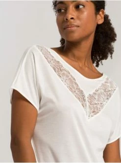 Große Größen Hanro Nachthemd Juna NW In Weiß Günstig Kaufen -hanro shop hanro nachthemd juna nw in weiss 5