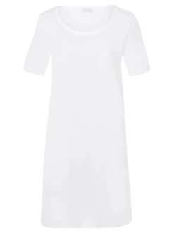 Große Größen Hanro Nachthemd Kurzarm Cotton Deluxe In Weiß Günstig Kaufen