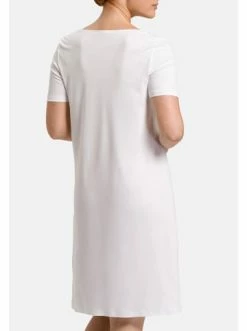 Große Größen Hanro Nachthemd Kurzarm Moments In Weiß Günstig Kaufen -hanro shop hanro nachthemd kurzarm moments in weiss 3