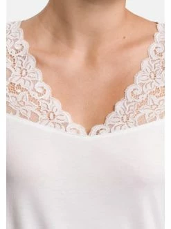 Große Größen Hanro Nachthemd Kurzarm Moments In Weiß Günstig Kaufen -hanro shop hanro nachthemd kurzarm moments in weiss 4