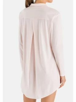 Große Größen Hanro Nachthemd Langarm Cotton Deluxe In Crystal Pink Günstig Kaufen
